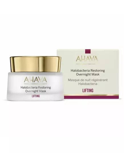 Нічна крем-маска для обличчя Ahava Halobacteria Restoring Lifting, 50 мл, зображення 2