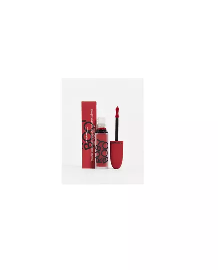Матова рідка губна помада MAC Powder Kiss Ruby Boo Red, 5 мл, зображення 3