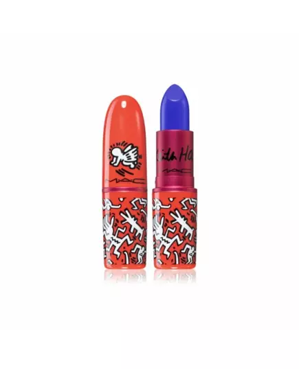 Кремова губна помада MAC Viva Glam X Keith Haring Canal Blue, 3 г