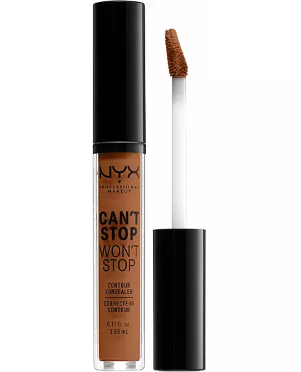 Матовый жидкий консилер Nyx Professional Make Up Can't Stop Won't Stop Mahogany, 5 мл, изображение 2