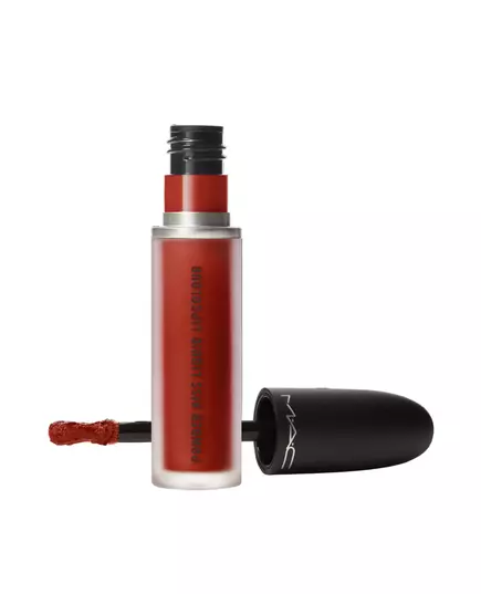 Матова рідка губна помада MAC Powder Kiss Velvet Blur 991 Devoted To Chili, 5 мл