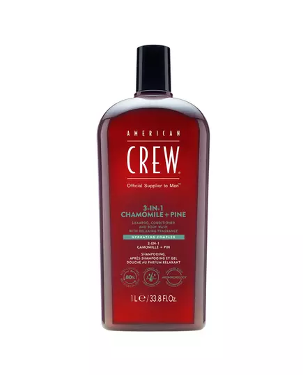 Шампунь-кондиціонер-гель для душу 3-в-1 American Crew Chamomile & Pine, 3-In-1 Hydrating, 250 мл
