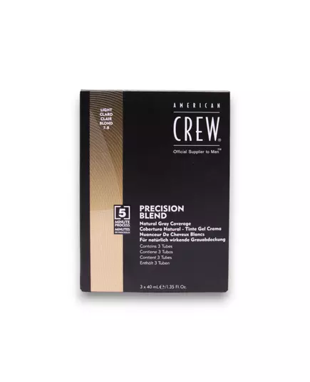 Полуперманентная краска для волос American Crew Precision Blend 7-8 Light, 3 × 40 мл