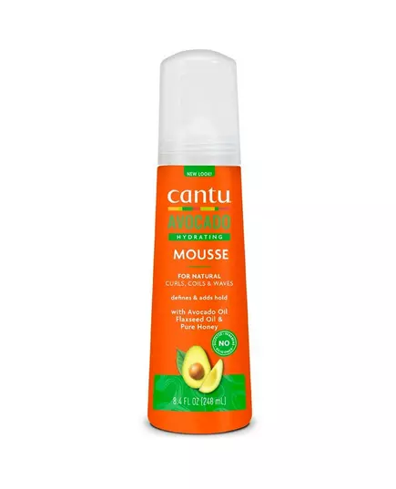 Мус для укладання волосся Cantu Avocado Avocado Oil Definition & Control Light Hold, 248 мл, зображення 2