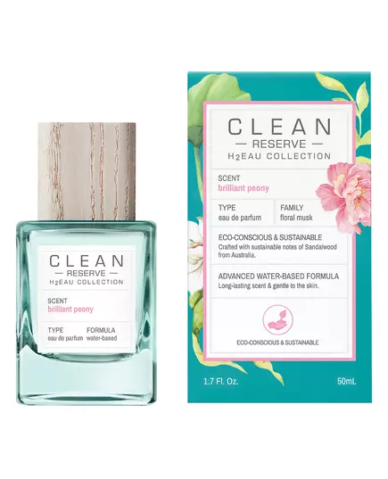 Парфюмерная вода унисекс Clean H2Eau Brilliant Peony, 50 мл, изображение 2