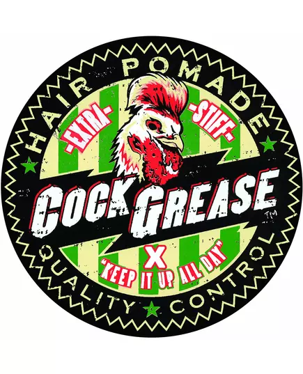 Помада для укладання волосся Cock Grease Extra Slick No X Блиск, екстрасильна фіксація, 100 г