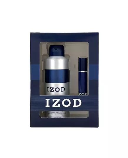 Набор мужской туалетной воды и ароматического спрея Izod Blue, 15 мл
