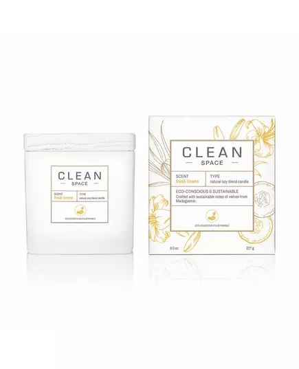 Ароматическая свеча Clean Space Fresh Linens, 227 г, изображение 2