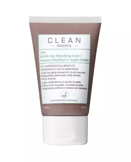 Очищувальна глиняна маска для обличчя Clean Purple Clay, 59 мл