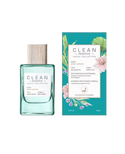 Парфумована вода унісекс Clean H2Eau Amber Cashmere, 100 мл, зображення 2