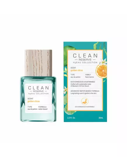 Парфюмерная вода унисекс Clean H2Eau Golden Citrus, 30 мл, изображение 2