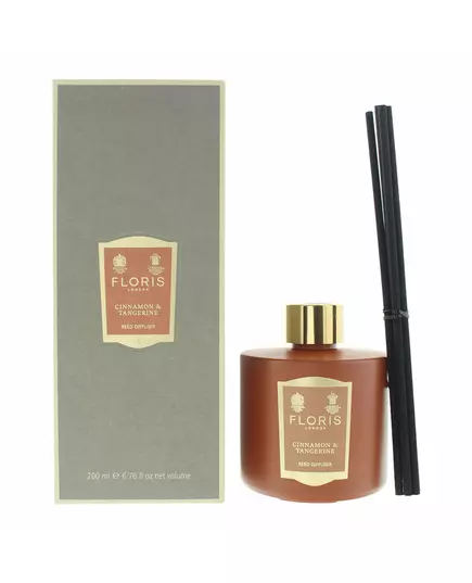 Ароматичний дифузор із паличками Floris Cinnamon & Tangerine Brown, 200 мл