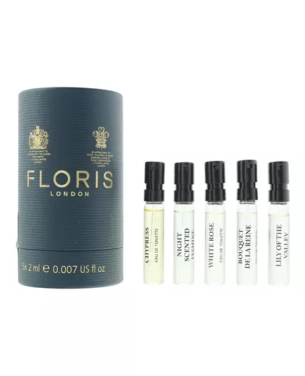 Набір туалетних вод Floris Of London Discovery Collection White Rose, Night Scented Jasmine, Chypress, Lily Of The Valley, Bouquet De La Reine, 2 мл