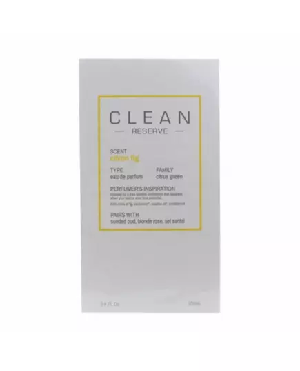 Парфумована вода унісекс Clean Citron Fig, 100 мл, зображення 3