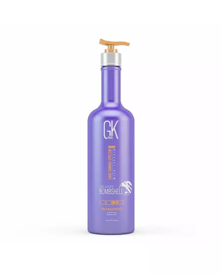 Шампунь для нейтралізації жовтих відтінків волосся Global Keratin Silver Bombshell, 710 мл, зображення 2