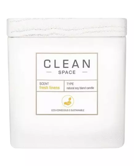 Ароматическая свеча Clean Space Fresh Linens, 227 г