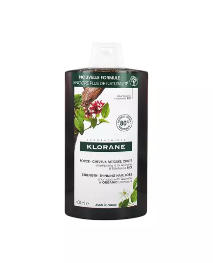 Шампунь для укрепления волос при их истончении Klorane Quinine & Edelweiss, 400 мл