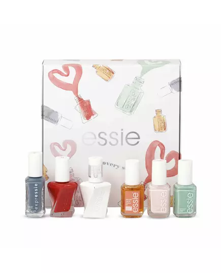 Набір лаків для нігтів Essie 99 Mint Candy Apple, Rock the Runway, Ballet Slippers, Apricot Oil, 13,5 мл, зображення 2