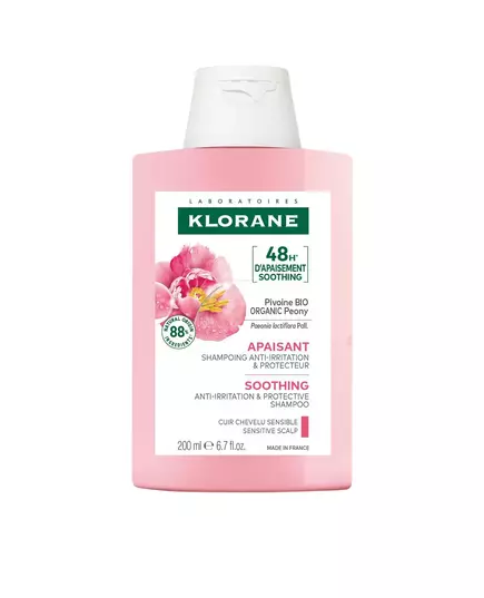 Успокаивающий шампунь Klorane A LA PEONY BIO, 200 мл