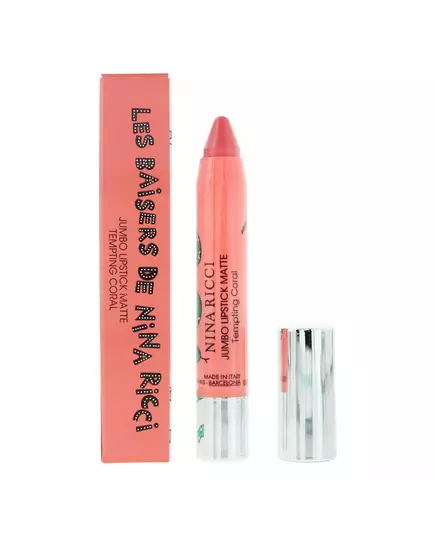 Кремова губна помада Nina Ricci Jumbo Lipstick Matte Tempting Coral, 2,5 г