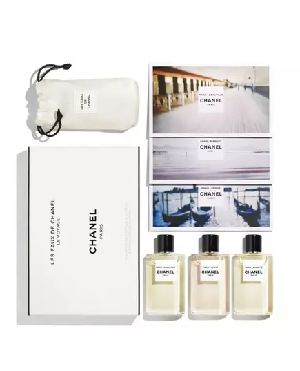 Набор туалетных вод для женщин Chanel Les Eaux De Chanel Paris – Deauville, Paris – Venise, Paris – Biarritz, 30 мл