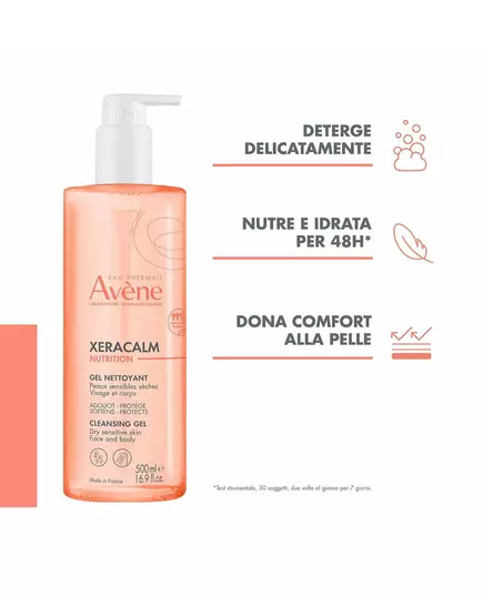 Очищувальний гель Avène XeraCalm Nutrition, 500 мл, зображення 2