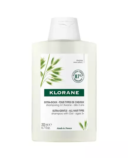 Шампунь для волос Klorane Oat Milk Gentle Cleansing, 200 мл
