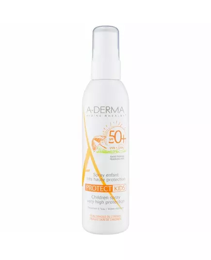 Сонцезахисний спрей для дітей A-Derma Protect Kids Fragrance-Free, SPF 50+, 200 мл