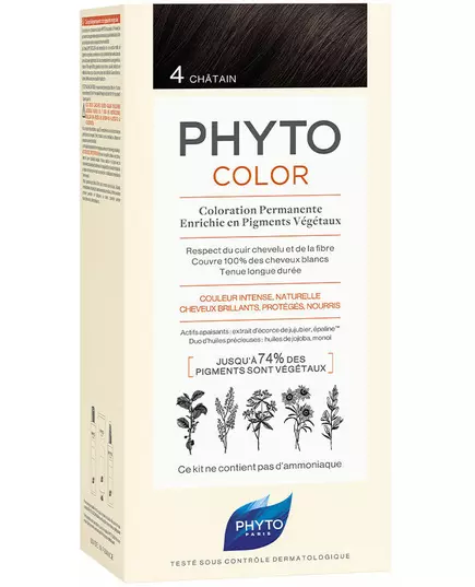 Фарба для волосся Phyto PHYTOCOLOR #4-castaño, 50 мл