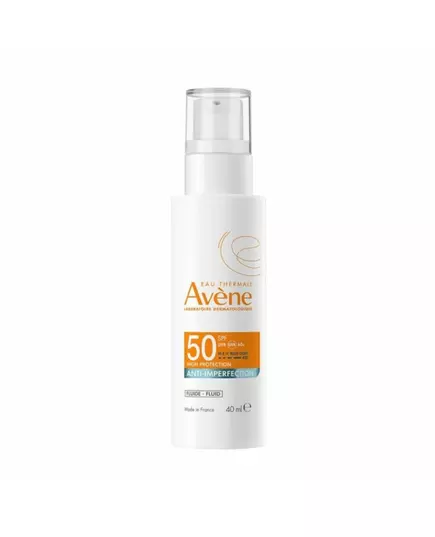 Дневной флюид для лица Avène Sun Care Anti-Imperfection SPF50, 40 мл