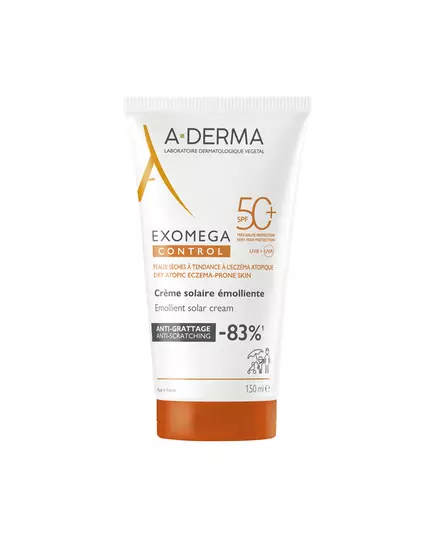 Эмолентный крем для лица и тела A-Derma Exomega Control SPF 50+, 150 мл