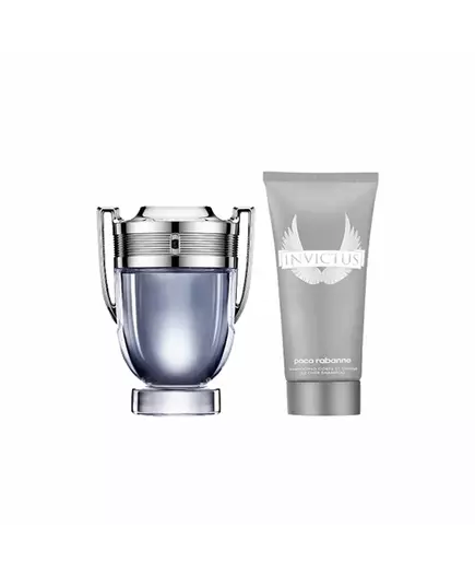 Набор парфюмерной воды и геля для душа и шампуня 2-в-1 для мужчин Paco Rabanne Invictus, 100 мл