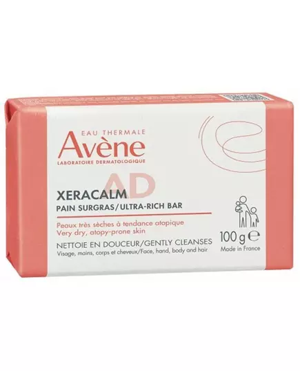 Мягкое очищающее средство для лица Avène XeraCalm A.D, 100 г, изображение 2