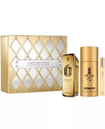 Набір парфумерії для чоловіків Paco Rabanne Million Gold, 100 мл