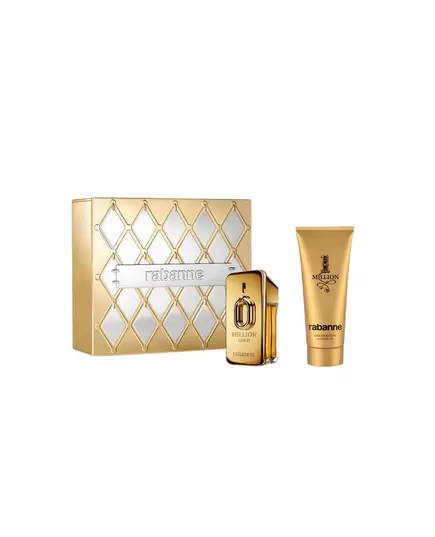 Набір парфумованої води для жінок і гелю для душу Paco Rabanne Million Gold Refillable, 50 мл