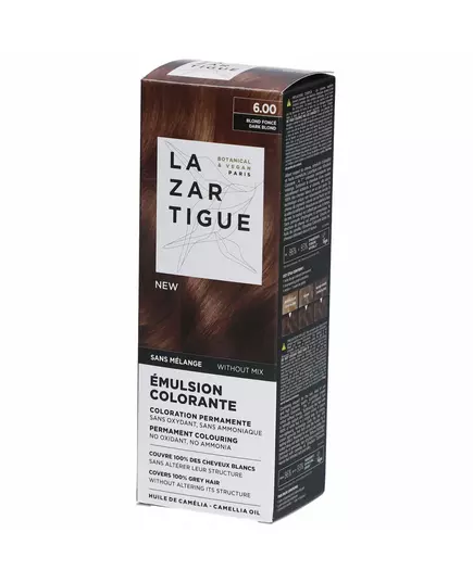 Стойкая краска для волос Lazartigue Emulsion Colorante 6.00 Dark Blond, 60 мл
