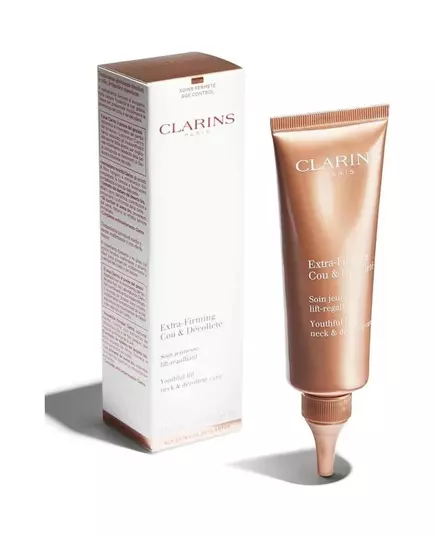 Зволожувальний крем для шиї та декольте Clarins Extra-Firming, 75 мл, зображення 2