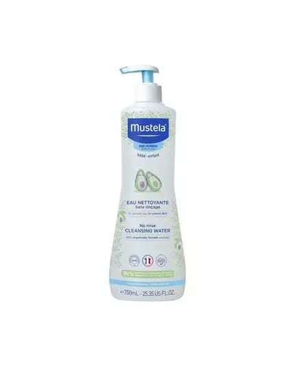 Очищающая вода для лица, тела и области под подгузником Mustela No Rinse Avocado Soften, 500 мл