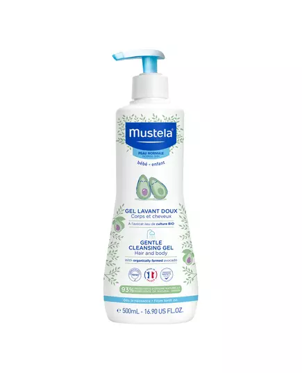 Мягкий очищающий гель для лица и волос Mustela Avocado, 500 мл, изображение 2