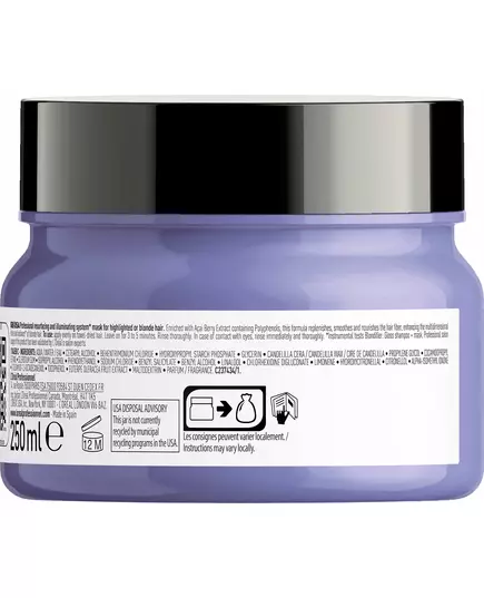 Кремова маска-догляд для волосся L'Oréal Professionnel Blondifier Acai Polyphenols, 250 мл, зображення 2