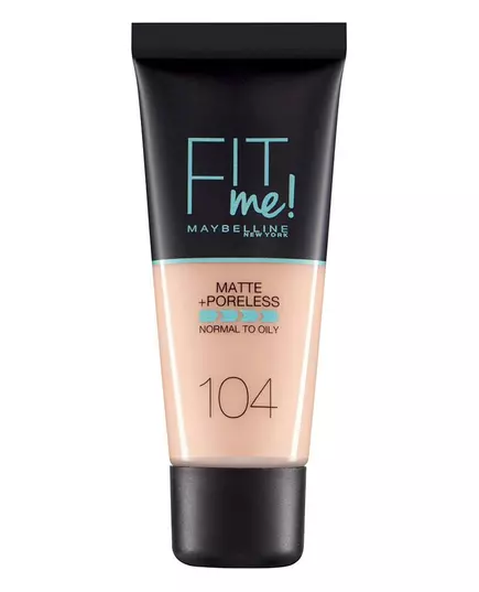 Тональна основа Maybelline Fit Me Matte + Poreless 104 Soft Ivory, 30 мл