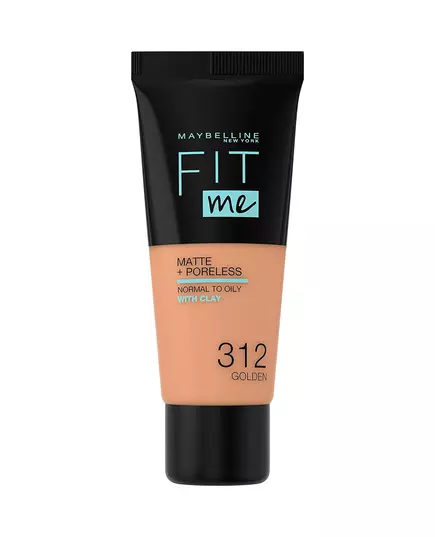 Матуюча тональна основа Maybelline Fit Me Matte + Poreless 312 Golden, 30 мл