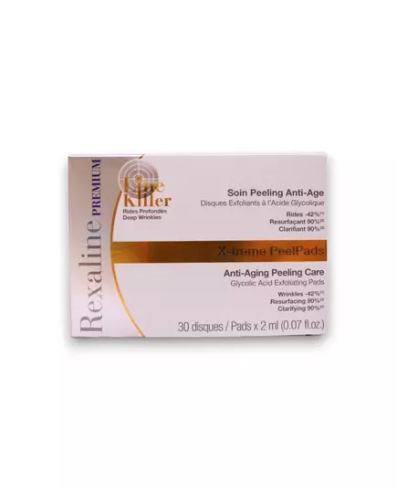 Очищающие пилинг-пэды для лица Rexaline Line Killer X-Treme Anti-Ageing, 30 штук, изображение 3