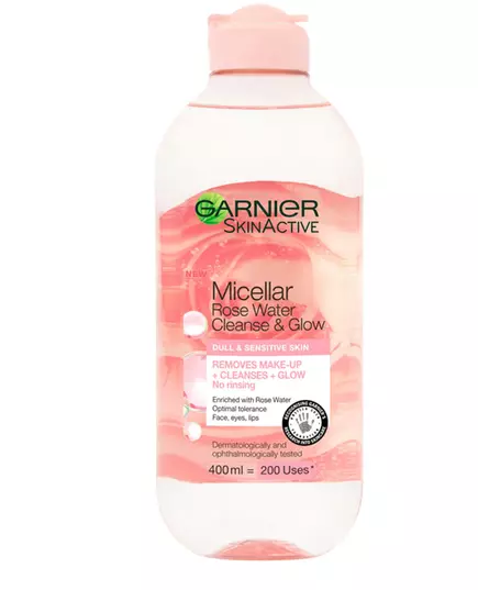 Міцелярна вода Garnier Rose Glow Для всіх типів шкіри, 400 мл