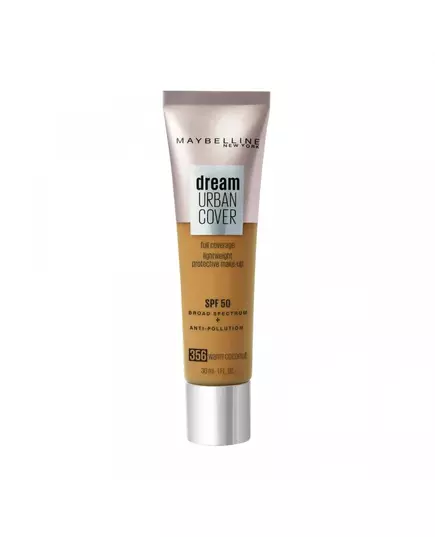 Кремовий тональний крем Maybelline Dream Urban Cover 356 Warm Coconut, 30 мл