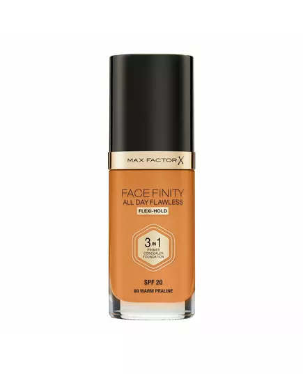 Праймер, консилер і тональний крем 3-в-1 Max Factor Facefinity All Day Flawless Матовий фініш, 88 Praline, SPF 20, 30 мл