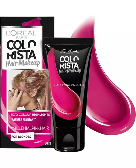 Полуперманентная краска для волос L'Oréal Paris Colorista Hair Makeup #MILLENIALPINK, 30 мл