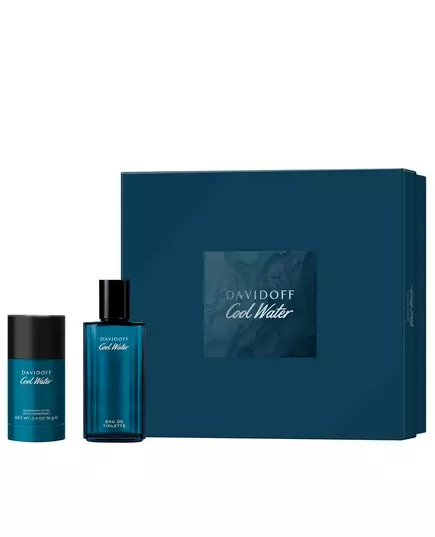Набор парфюмерной воды и дезодоранта-стика для мужчин Davidoff Cool Water, 75 мл