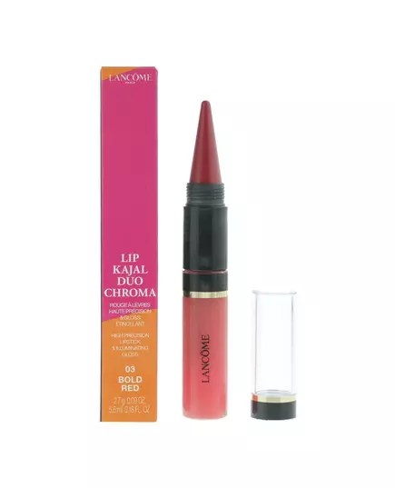 Кремовая губная помада и блеск для губ Lancôme Lip Kajal Duo Chroma 03 Bold Red, 2,7 г, изображение 2