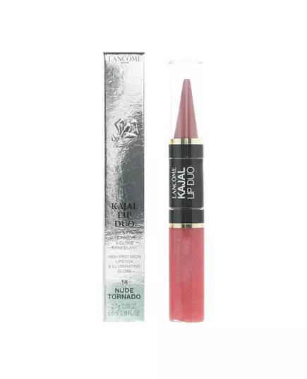 Набор кремовой губной помады и блеска для губ Lancôme Lip Kajal Duo 14 Nude Tornado, 2,7 г